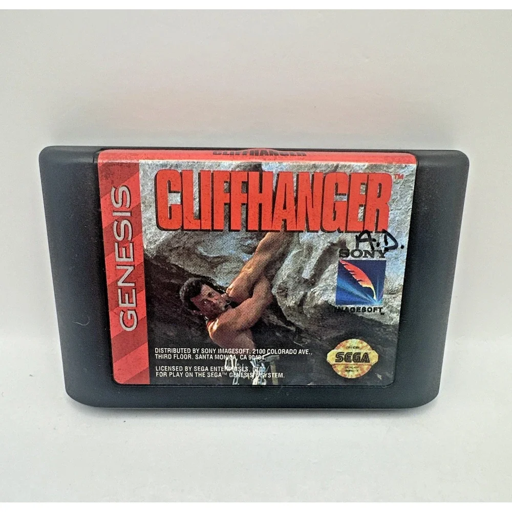Cliffhanger SEGA Genesis Game Cartridge Sony